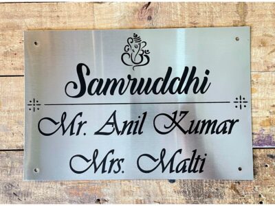 Steel Name Plates with Engraving