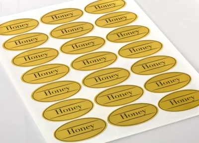 Metallic Gold Paper Labels