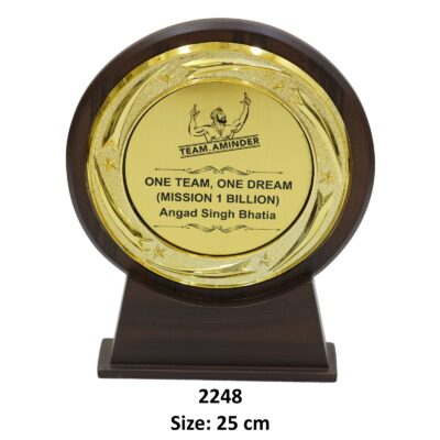 Shield Trophy  wooden round shield – 2248