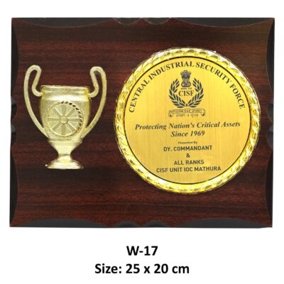 Shield Trophy wooden – 17